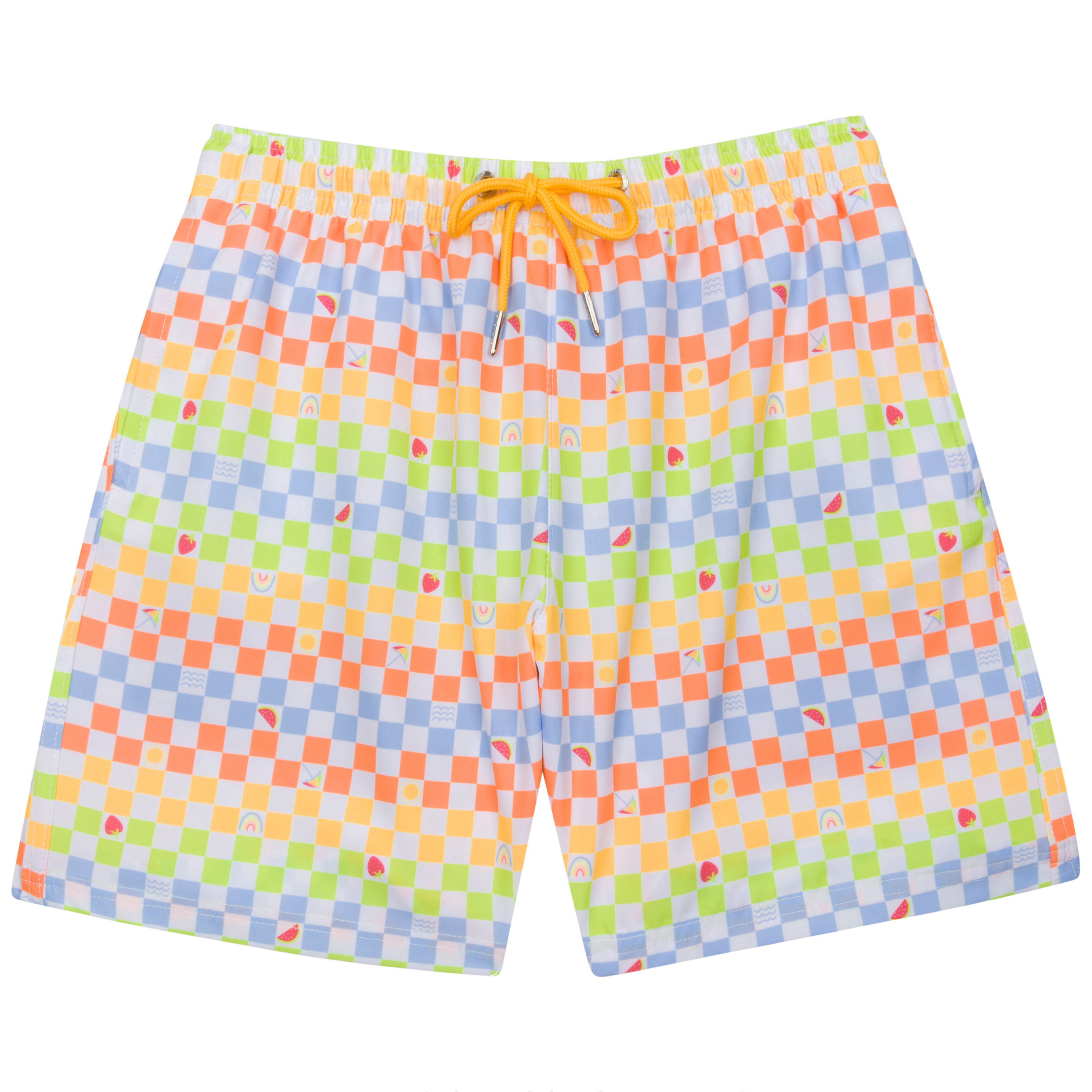 Boys Swim Trunks with Boxer Brief Liner - Quick Dry Swim Shorts for Kids (Sizes 6-14) | Perfect for Beach, Pool & Summer Water Activities