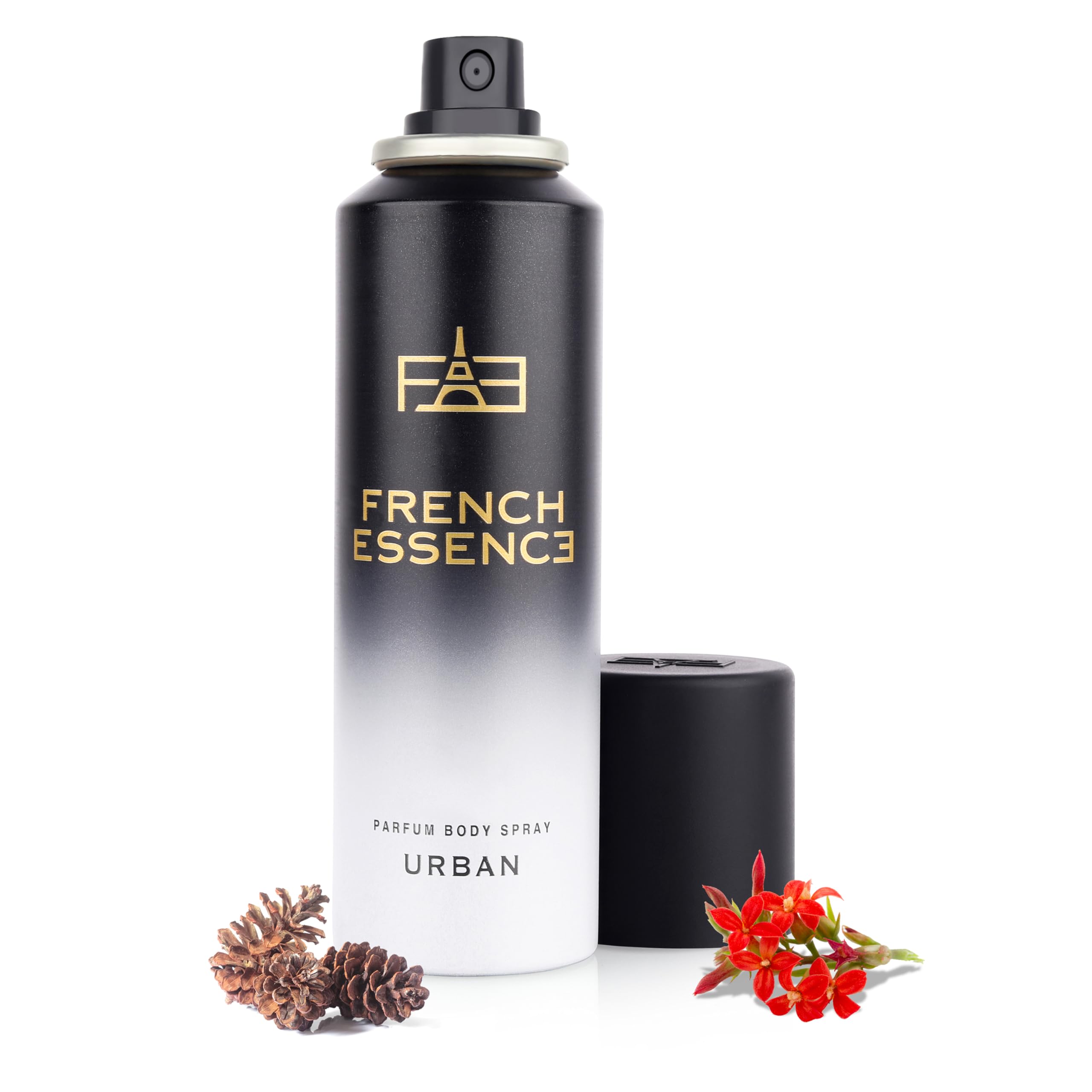 FRENCH ESSENCE Men's Deodorant Spray - Long Lasting Fragrance, Fresh Urban Scent - 120ml (Pack of 2) | Body Spray for Daily Use, Gym & Office | Aluminum-Free Deodorant for Men