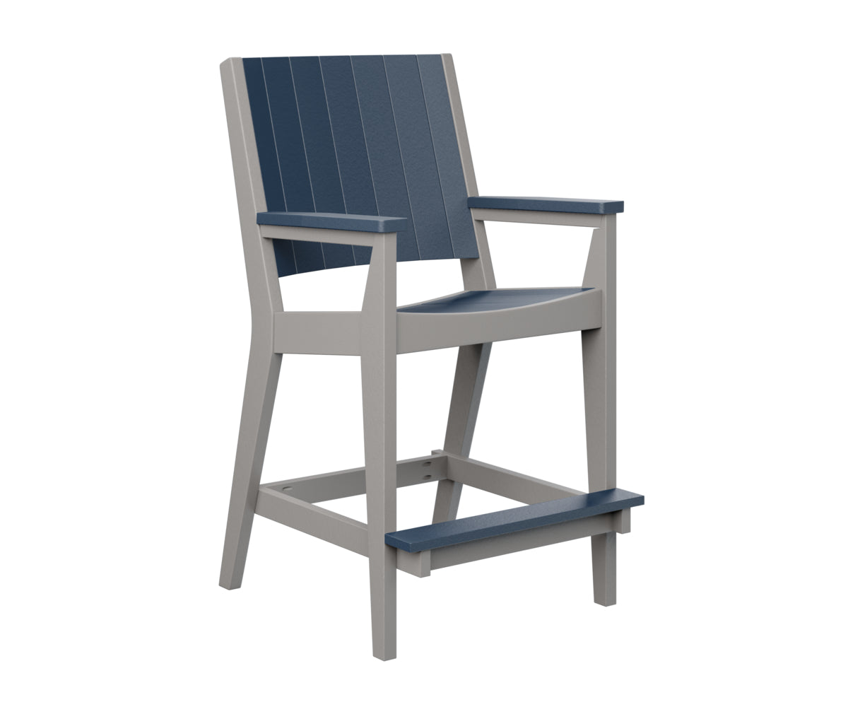 Navy Blue on Light Gray