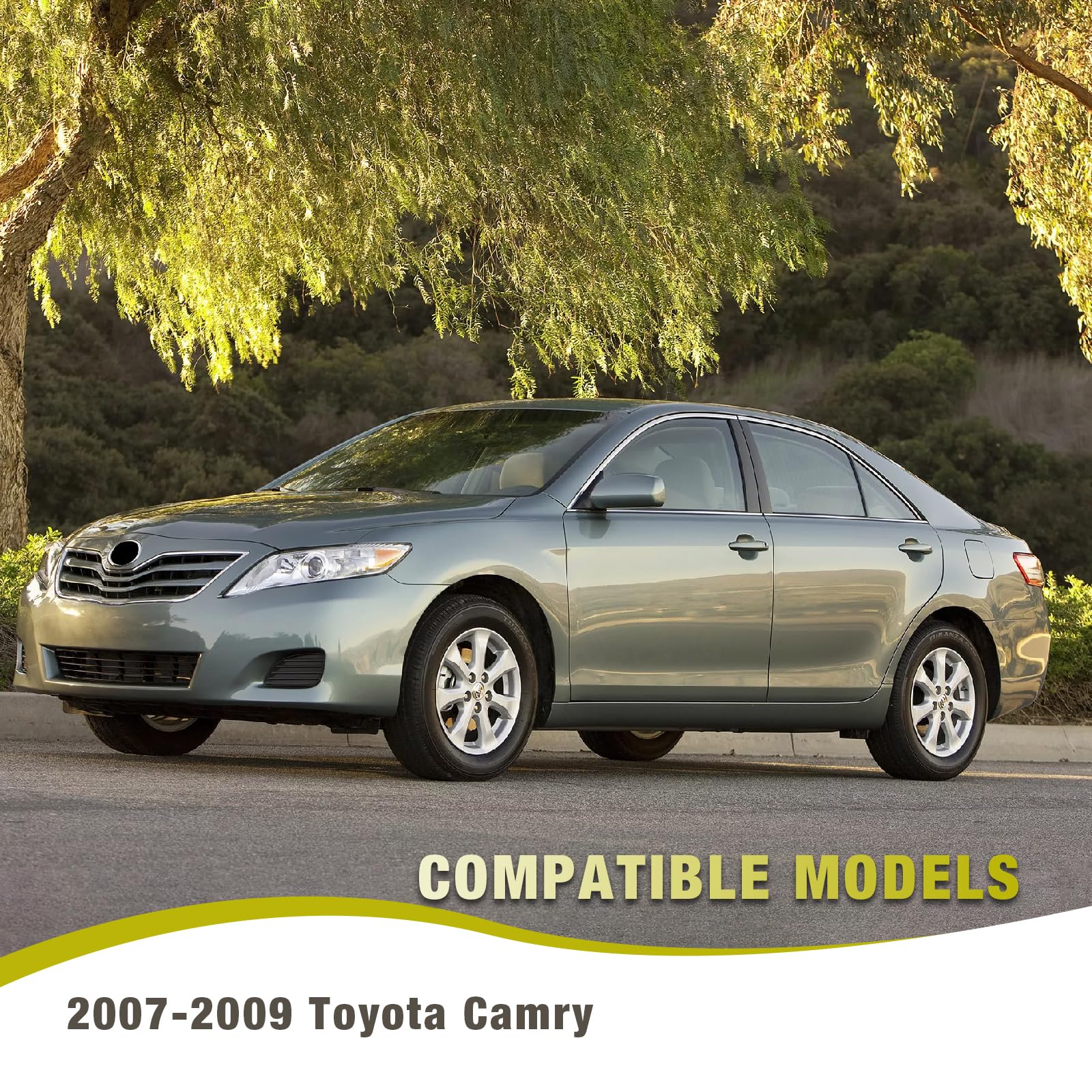 2007-2009 Toyota Camry Front Lower Bumper Grill Replacement (Fits SE, LE, Hybrid, XLE, CE & Base Models) - Durable ABS Plastic Mesh Grille for Enhanced Protection & Style - Perfect for Daily Commuting & Car Customization