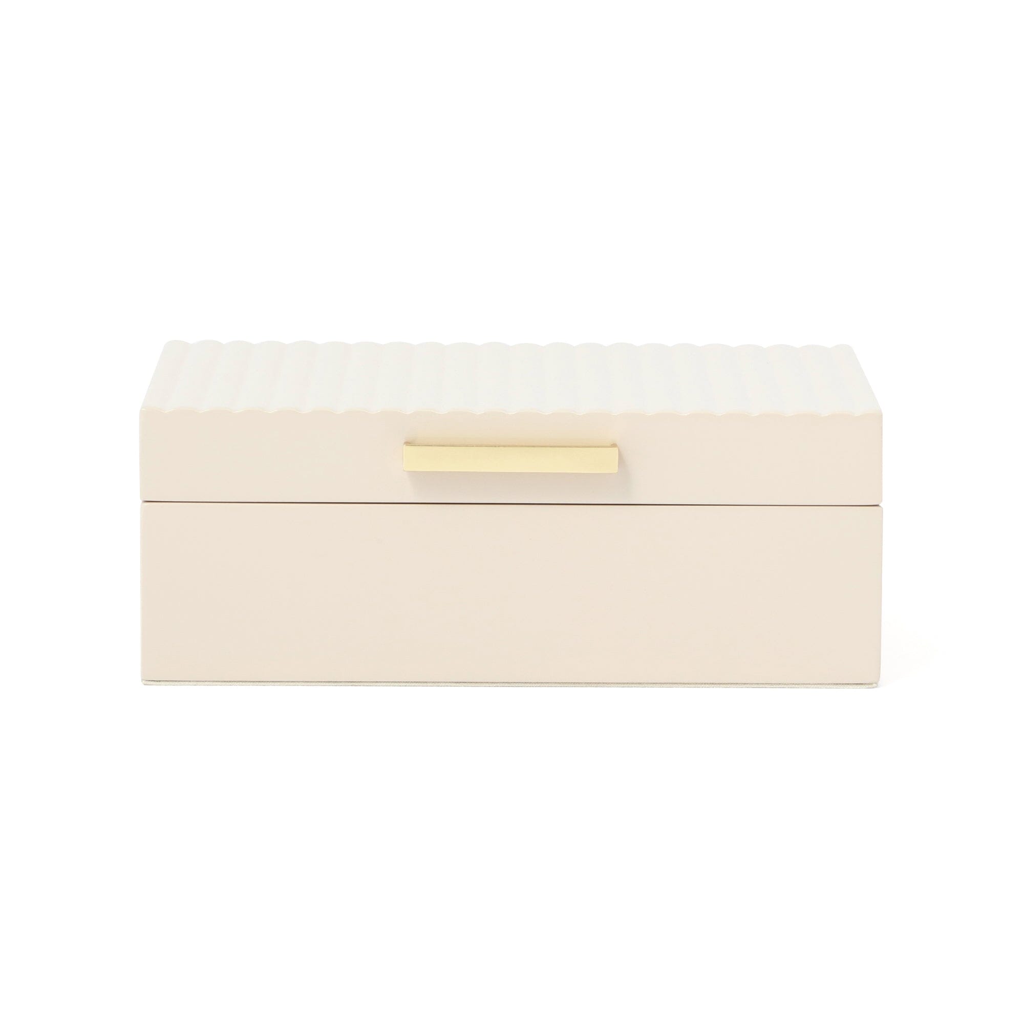 Elegant Pink Lacquer Stripe Jewelry Box - Small Jewelry Organizer for Rings, Necklaces & Earrings - Perfect for Travel, Home Decor & Gift Giving