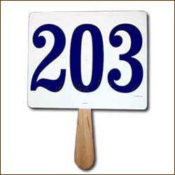 Pre-Numbered SUPRA Auction Bid Paddles - 100 Paddle Set (1 or 2 Sided) for Bidding, Fundraising & Charity Events - Perfect for Silent Auctions, School Fundraisers & Charity Galas