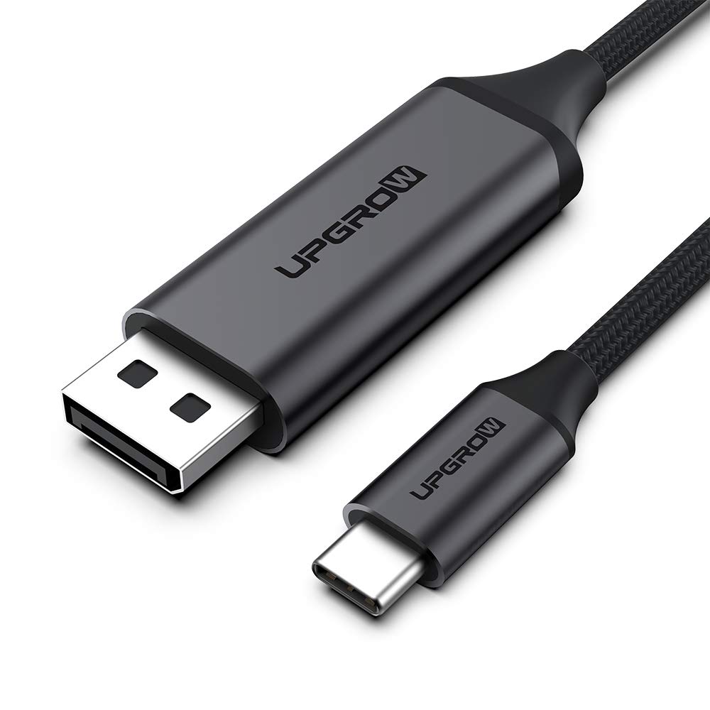 Upgrow USB C to DisplayPort Cable 4K@60Hz 6FT, Thunderbolt 3 to DP Adapter for MacBook Pro/Air, iPad Pro, Dell XPS, Samsung Galaxy - High-Speed Video & Audio Transmission - Perfect for Home Office, Gaming & 4K Monitor Setup (UPGROWCMDPM6)