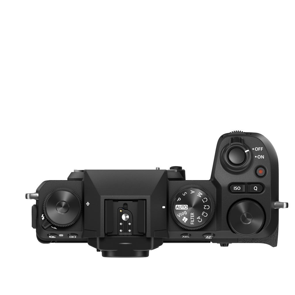 Fujifilm X-S20 Mirrorless Digital Camera Body Only - 26.1MP APS-C Sensor, 5-Axis IBIS, 4K Video, Black | Perfect for Travel Photography, Vlogging & Street Shooting