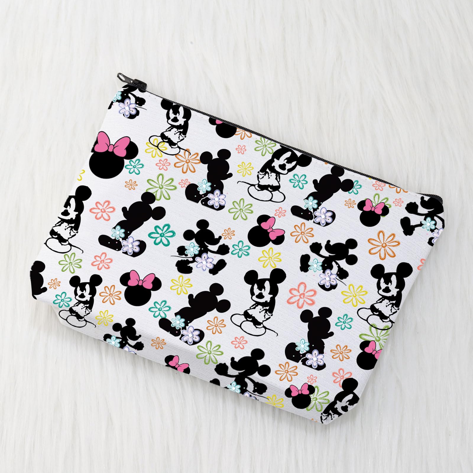 CMNIM Cartoon Mouse Makeup Bag - Cute Cosmetic Pouch for Women, Perfect Gift for Mouse Lovers - Travel Toiletry Case & Magic Mouse Accessory - Ideal for Daily Makeup Storage, Travel Essentials, and Disney-Themed Gifts