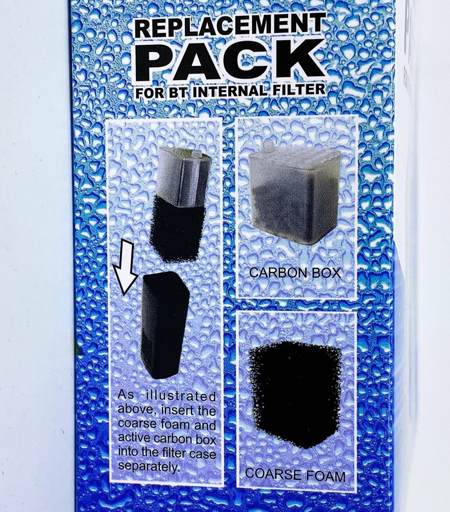 HAILEA BTP Series Aquarium Filter Sponge & Activated Carbon Replacement Parts - Ideal for Fish Tank, Pond & Water Filtration Systems