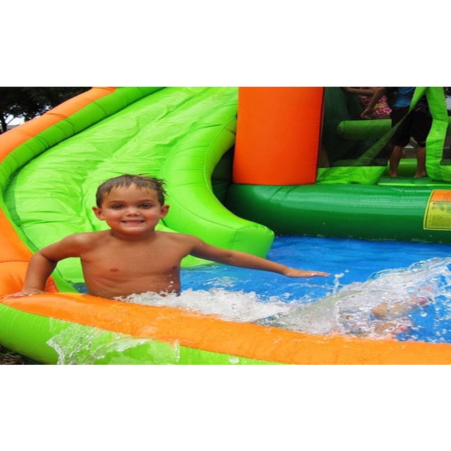 KidWise 11-in-1 Inflatable Bounce House with Water Slide - Outdoor Play Set for Kids Birthday Parties, Backyard Fun & Summer Water Activities