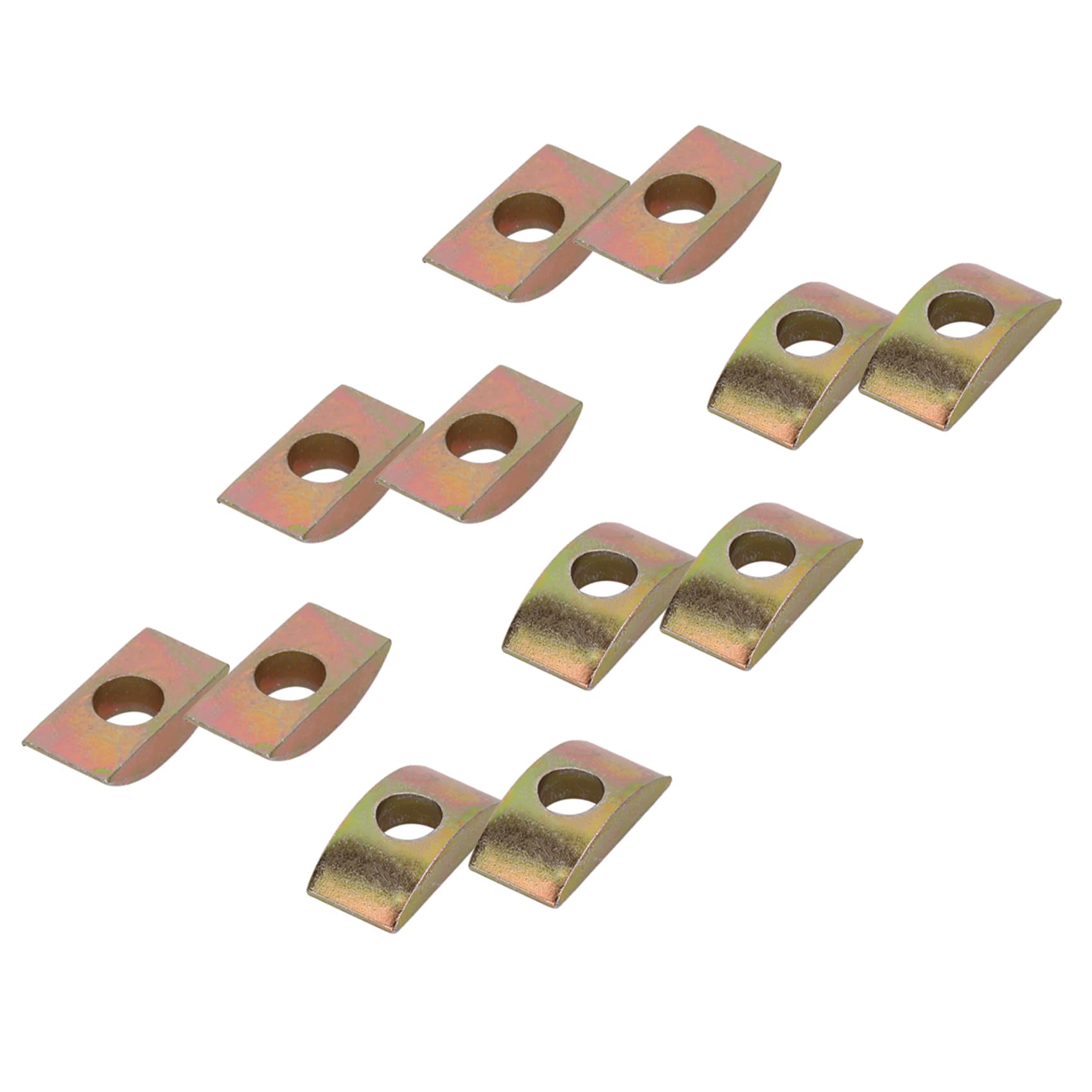 Furniture Fastening Connectors Kit - Table Top Fasteners, Countertop Flip Joint Connectors, Bed & Drawer Miter Draw Bolts with Half Moon Nuts | DIY Furniture Assembly & Repair for Home & Office