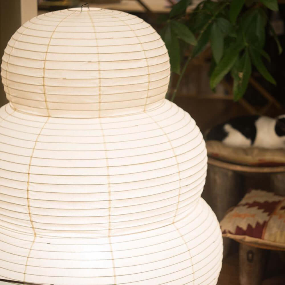 Akari Table Lamp - Modern Japanese Paper Light for Living Room, Bedroom & Office - Soft Ambient Lighting for Home Decor & Relaxation