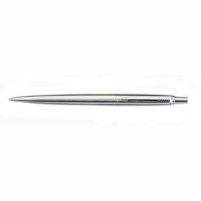 10-Pack Parker Jotter Premium Stainless Steel Ballpoint Pens with Smooth Black Ink - Perfect for Office, School, Business Gifts & Everyday Writing