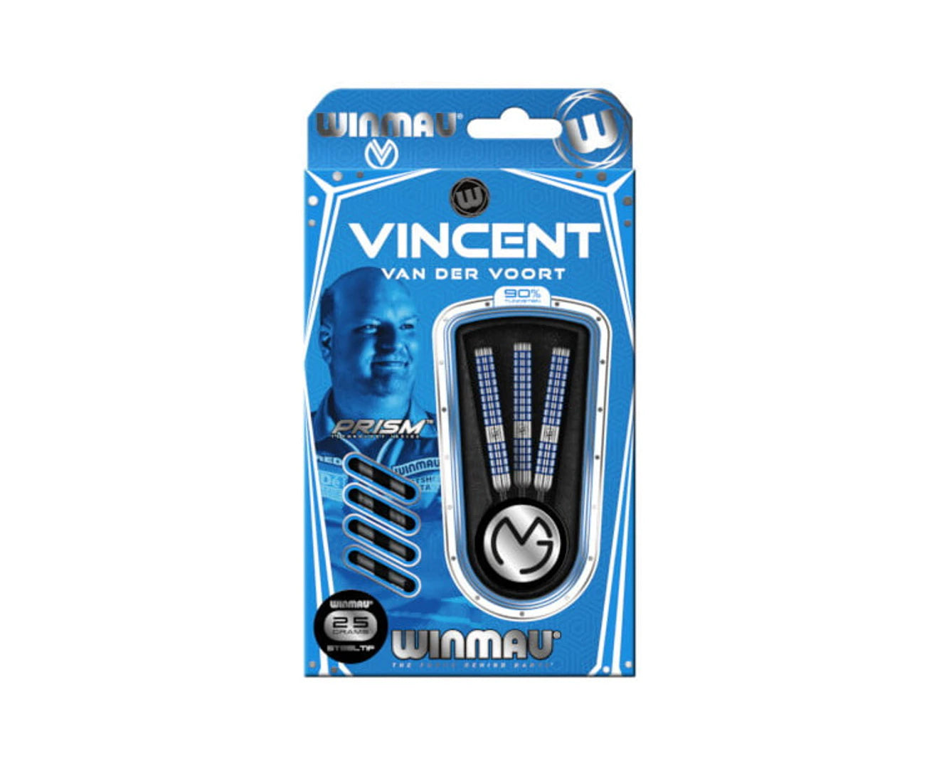 Vincent Van Der Voort 90% Tungsten Steel Tip Darts - Professional Darts Set for Precision Throwing | Perfect for Bars, Tournaments & Home Practice