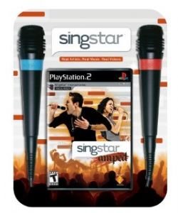 SingStar Amped Bundle with 2 Microphones for PlayStation 2 - Ultimate Karaoke Party Game for Friends & Family Gatherings