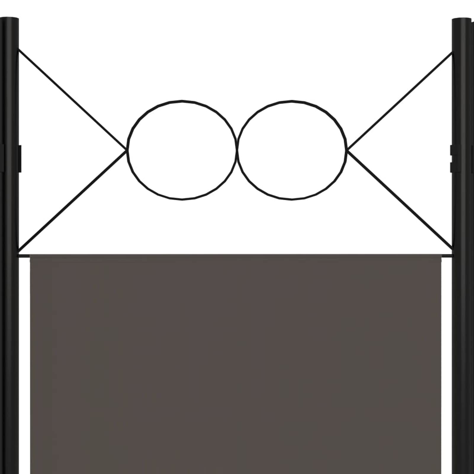 Tidyard 3 Panel Folding Room Divider - Freestanding Fabric Partition Screen with Iron Frame - 47.2