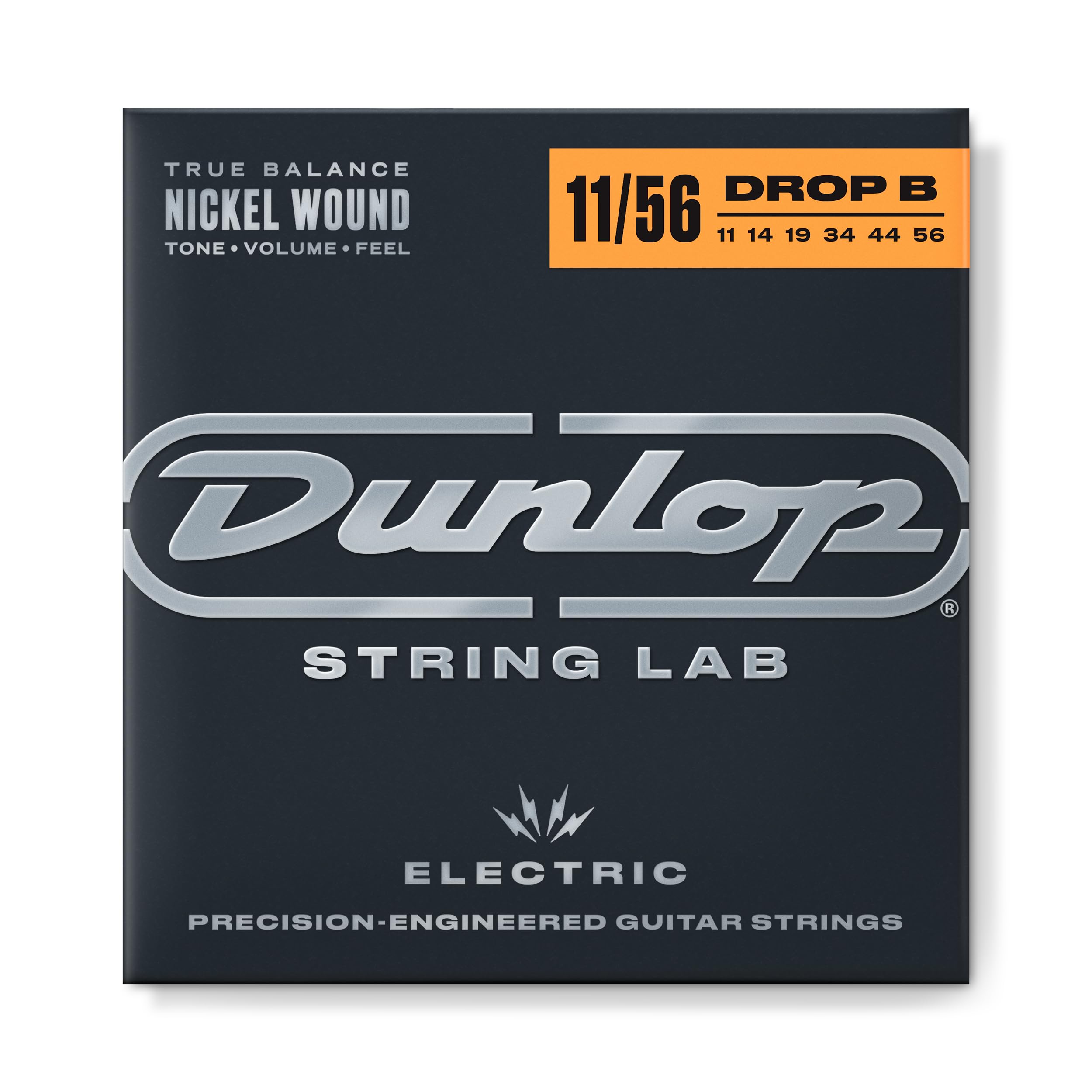 JIM DUNLOP Performance+ Electric Guitar Strings 11-56 | Drop B Tuning (DEN1156DB) - Perfect for Heavy Metal, Rock & Drop B Guitarists