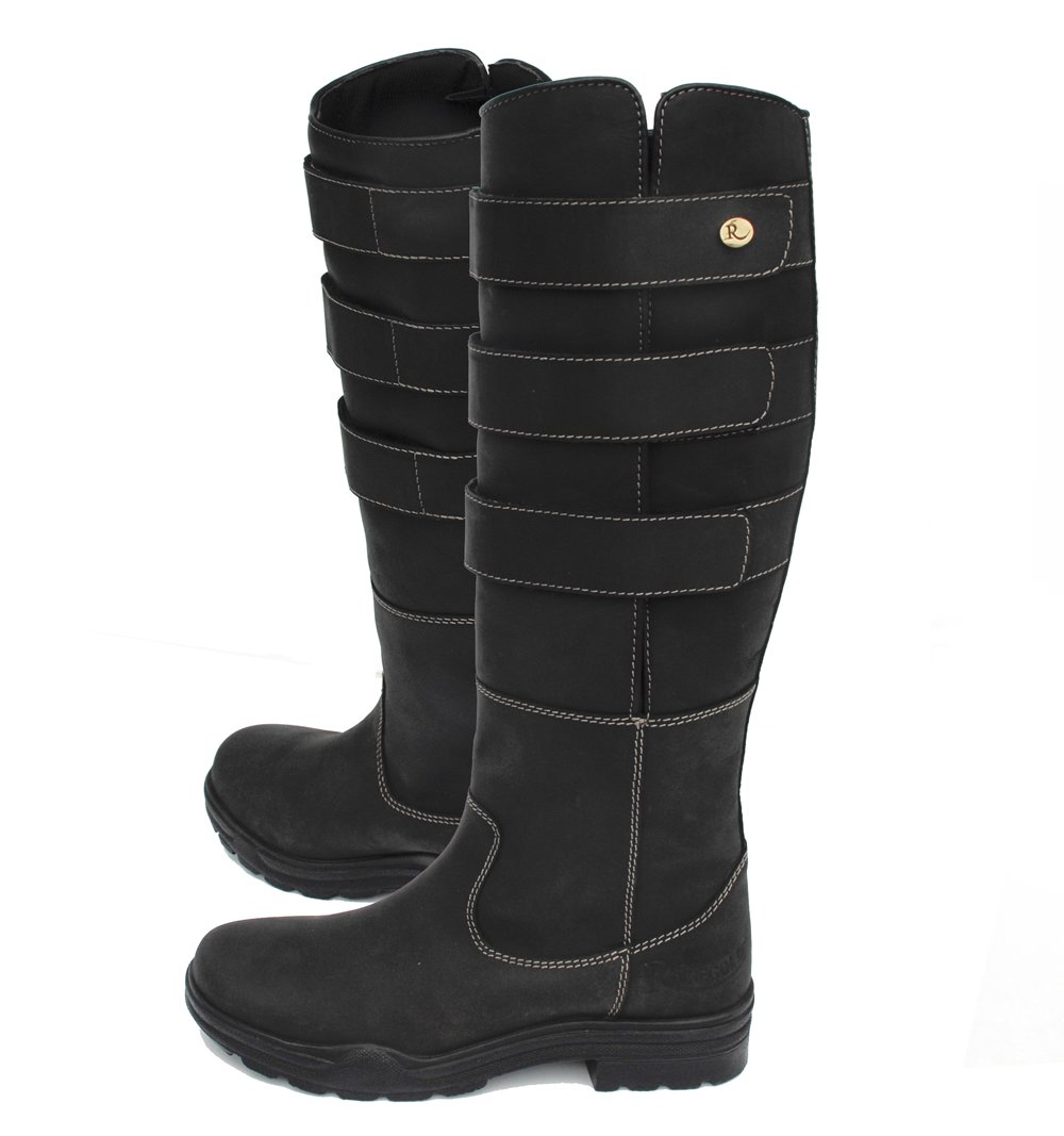 Women's Colorado Waxy Suede Boots with Adjustable Velcro Straps - Waterproof Winter Hiking Boots for Outdoor Adventures & Casual Wear