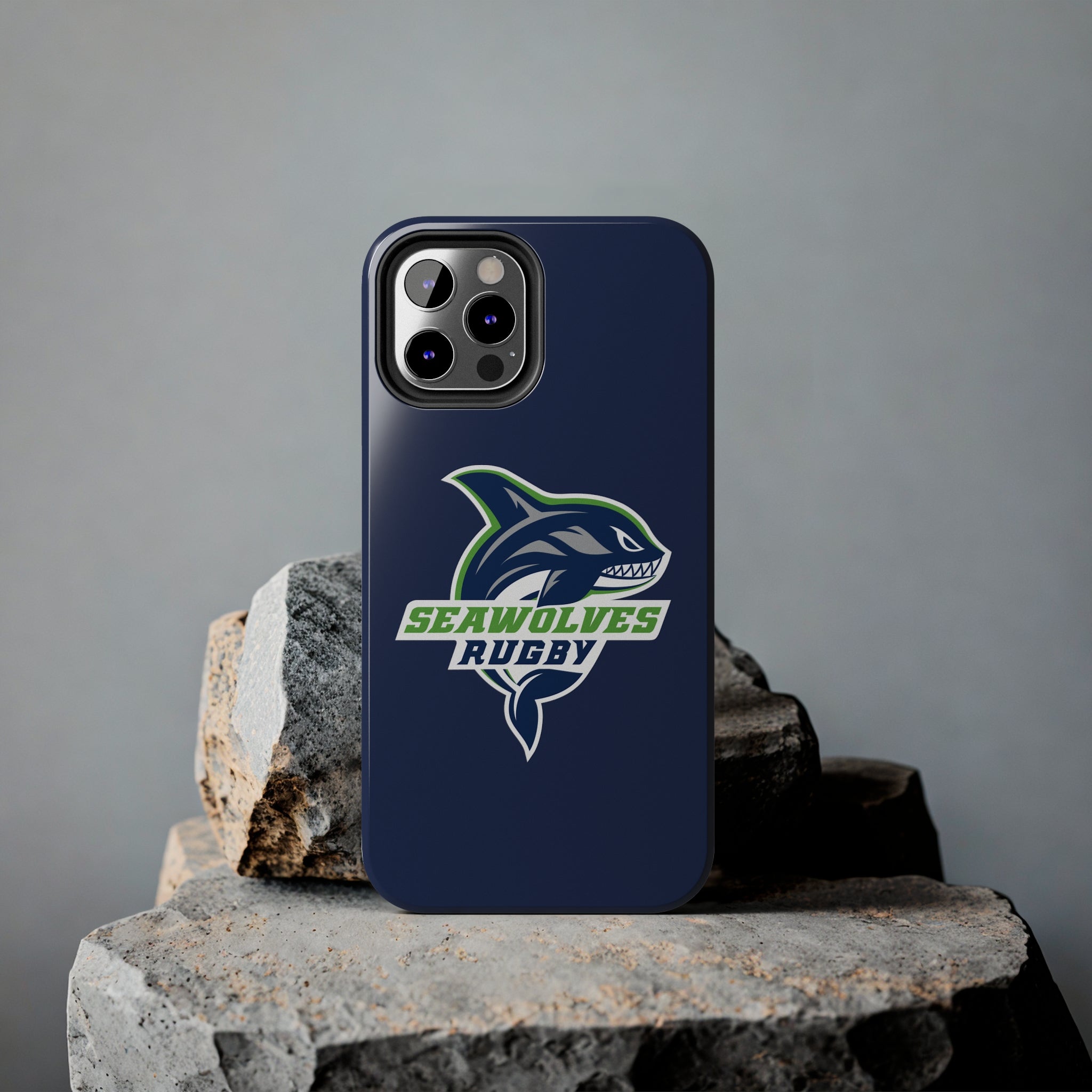 Seawolves Navy Rugged Phone Case - Shockproof & Durable Protection for iPhone & Samsung - Perfect for Outdoor Adventures, Work & Daily Use
