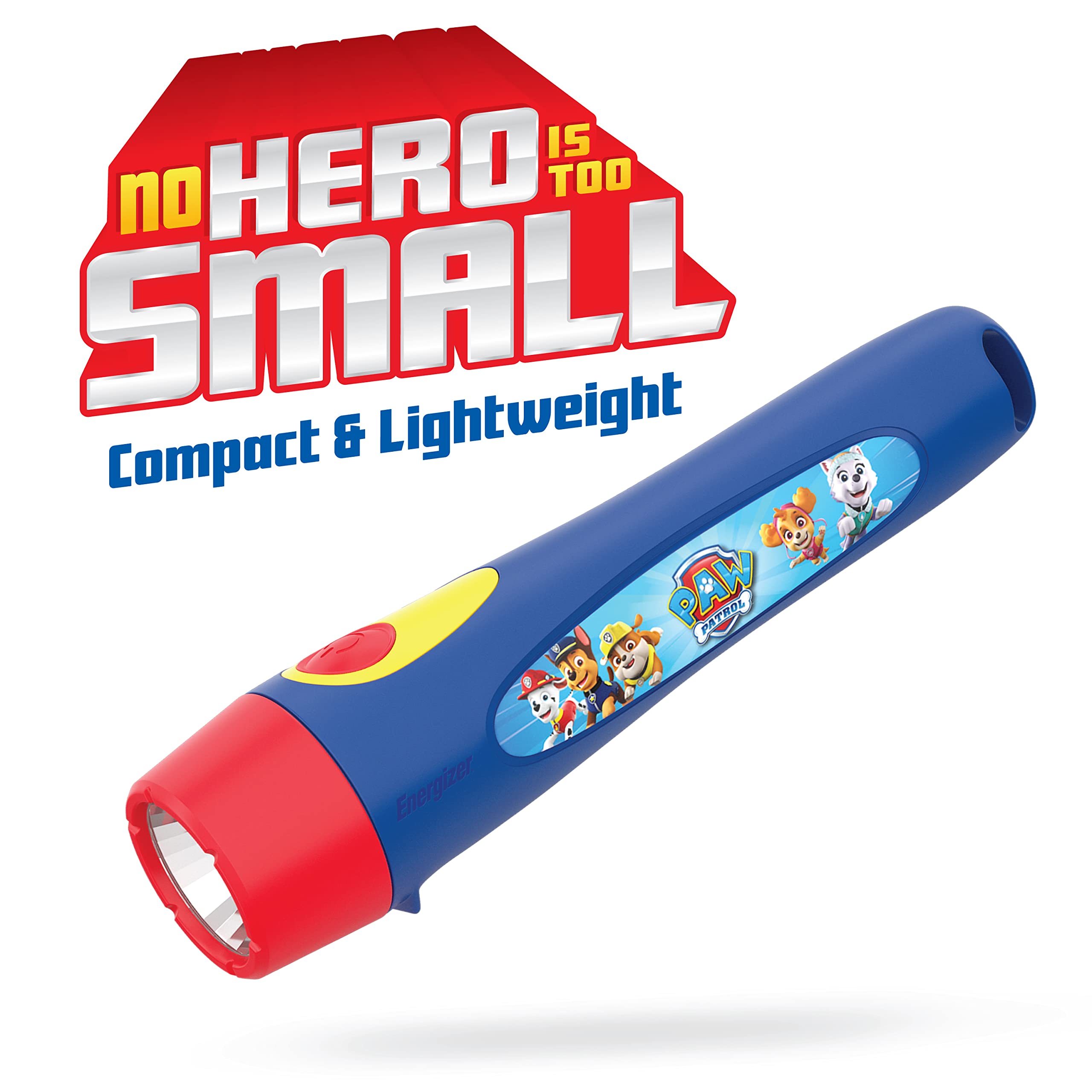 Energizer PAW Patrol LED Flashlights for Kids - 2 Pack with Batteries Included, Lightweight & Durable Toy Flashlights for Boys and Girls - Perfect for Camping, Outdoor Adventures & Emergency Kits