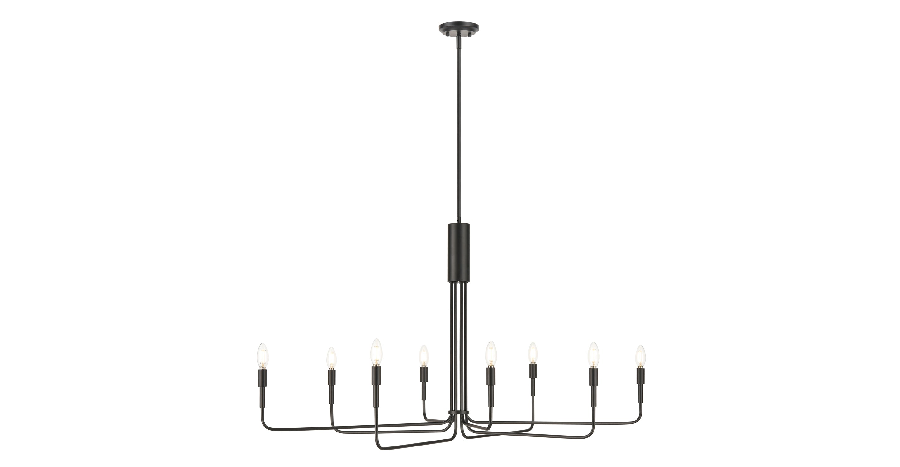 Bella 8-Light Modern Chandelier - Elegant Crystal Ceiling Light Fixture for Dining Room, Living Room & Bedroom Decor