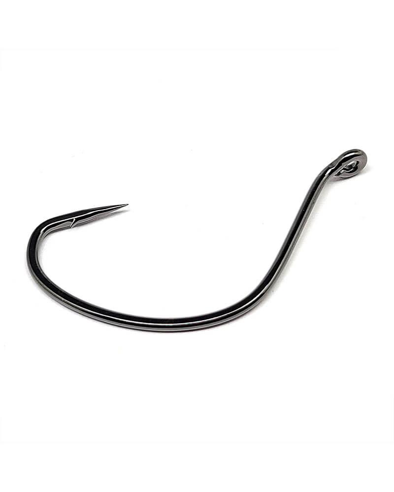 Gamakatsu Shiner Upturned Eye Hooks NS Black - Premium Fishing Hooks for Saltwater & Freshwater Fishing - Perfect for Bass, Trout, and Walleye