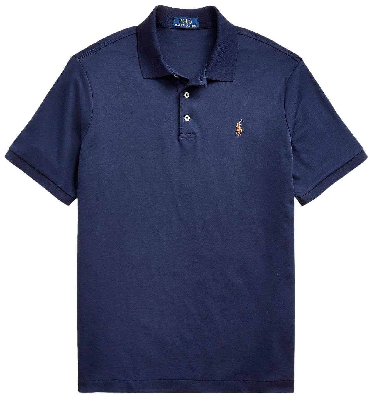 Ralph Lauren Men's Big & Tall Soft Touch Polo Shirt - Comfortable Cotton Blend for Casual Wear & Office Outfits