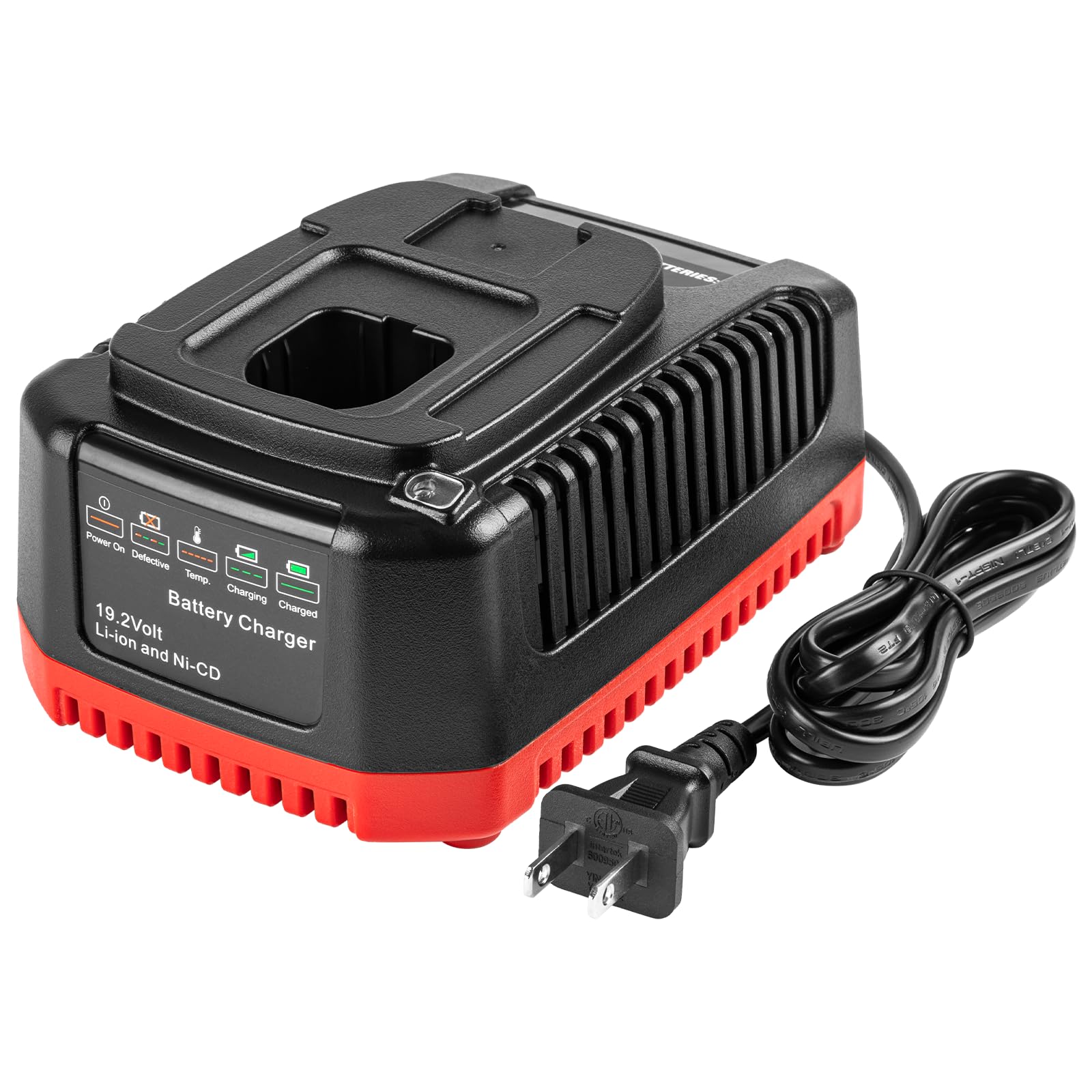 Craftsman 19.2V Battery Charger Replacement - Compatible with C3 140152004, DieHard XCP Li-ion/Ni-CD Batteries 1425301, 1323903, 130279005, 11375, 11376 & 315.PP2011 - Perfect for Power Tools, Drills, and Outdoor Equipment