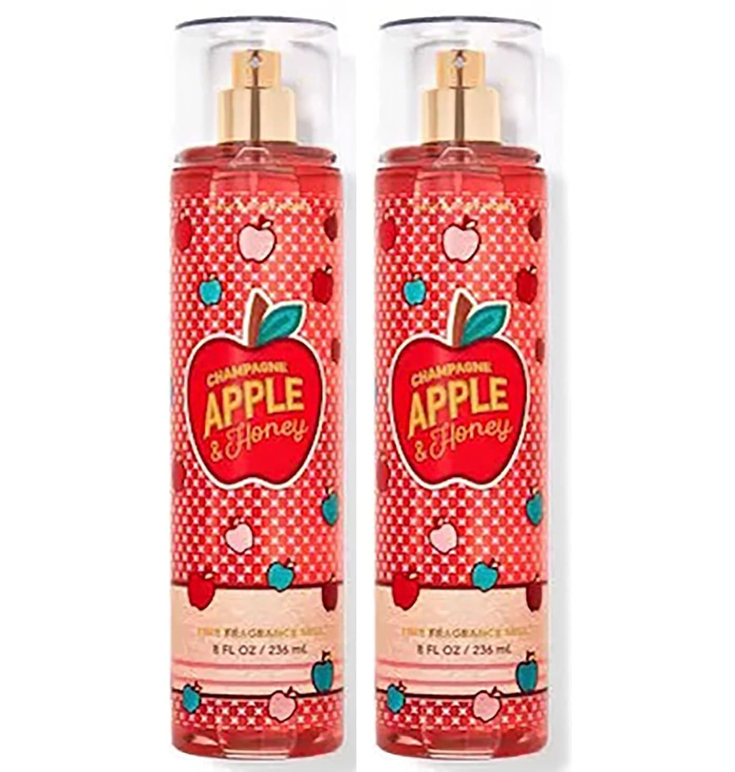 Bath & Body Works Champagne Apple & Honey Mist - 2 Pack (8oz each) for Daily Fragrance Refresh