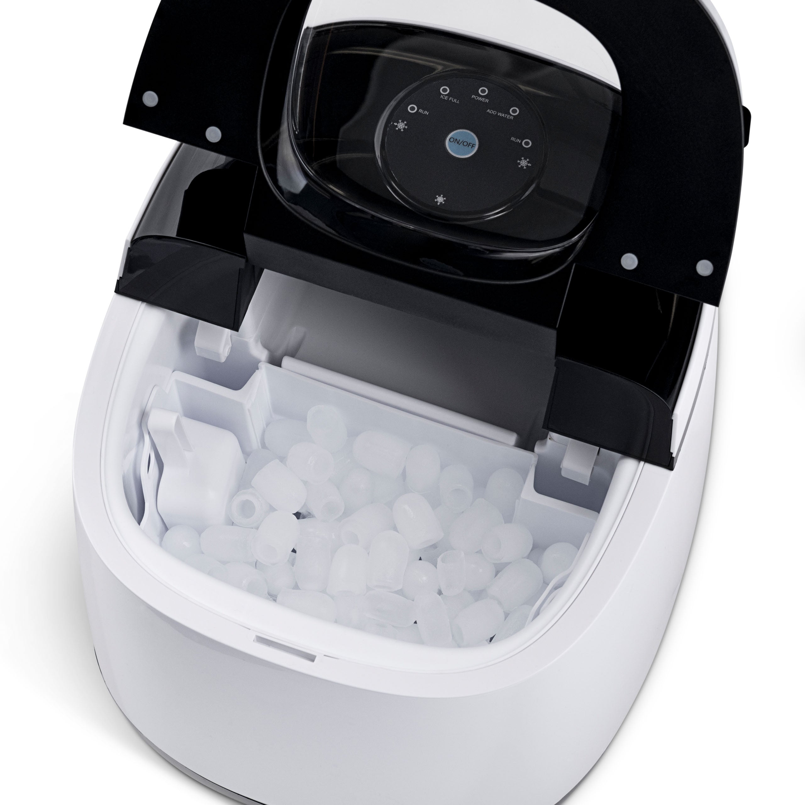 Newair® Countertop Ice Maker - 50 lbs/Day, Bullet Ice Machine, Compact & Portable for Home, Office, or RV - Perfect for Cocktails, Parties, and Outdoor Adventures (White)