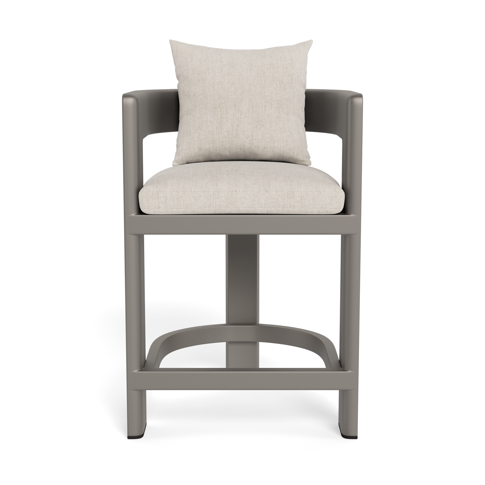Victoria Aluminum Counter Stool - Modern Bar Stools for Kitchen Island, Breakfast Nook & Home Bar - Adjustable Height & Comfortable Seat - Perfect for Dining, Entertaining & Small Spaces