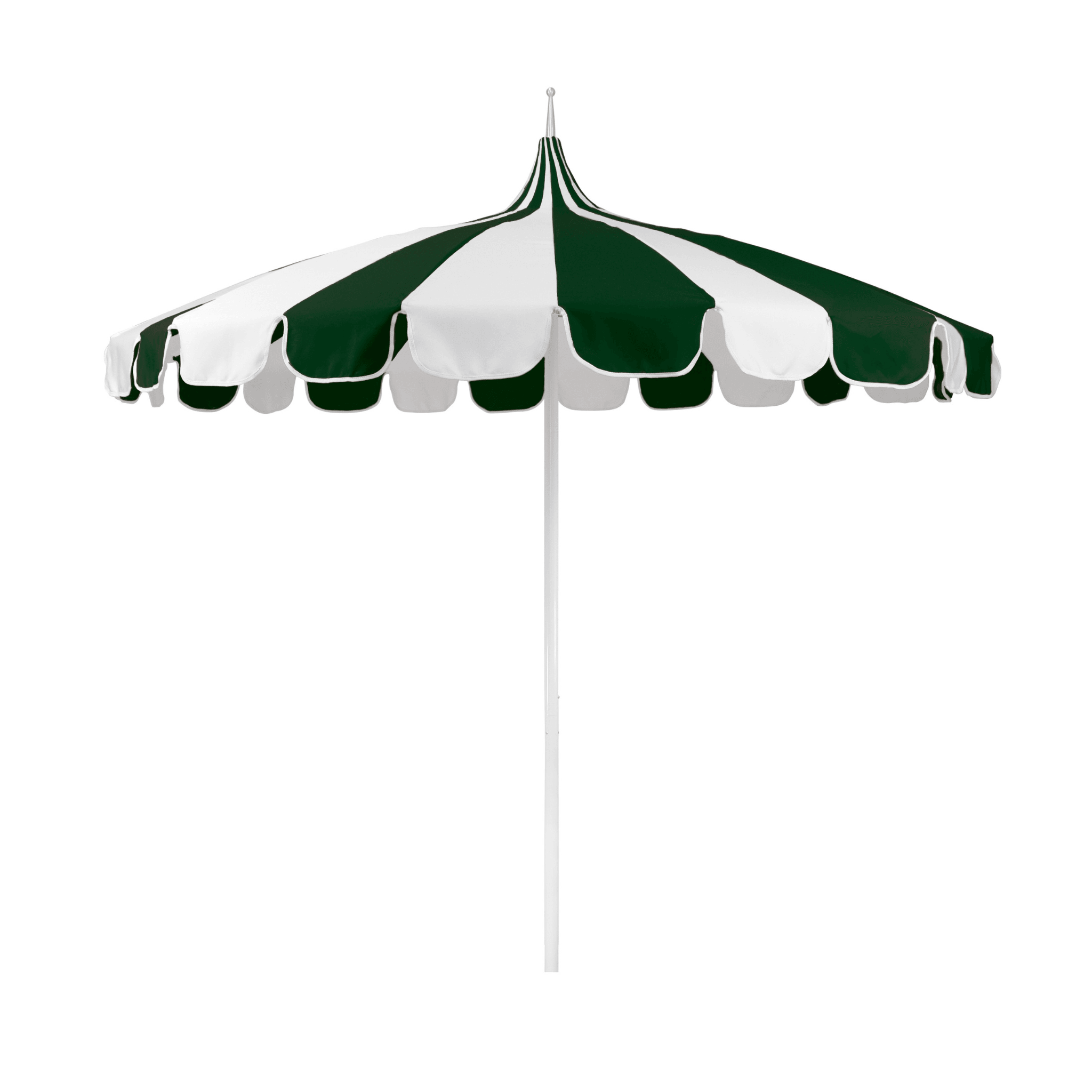 8.5' Pagoda Style Outdoor Patio Umbrella in Forest Green - Perfect for Poolside, Garden, and Backyard Relaxation