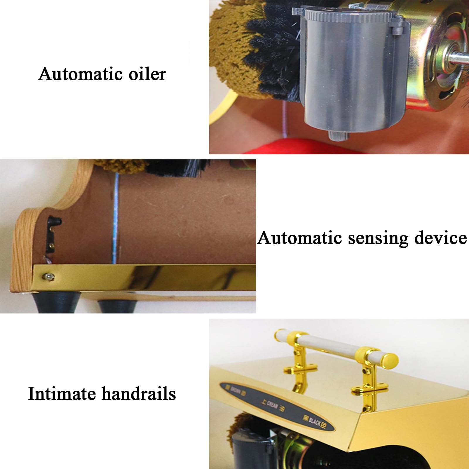 Automatic Electric Shoe Polisher Machine - Household & Commercial Titanium Shoe Shining Device for Leather, Suede & Dress Shoes - Perfect for Home, Office, Hotel & Retail Store Use