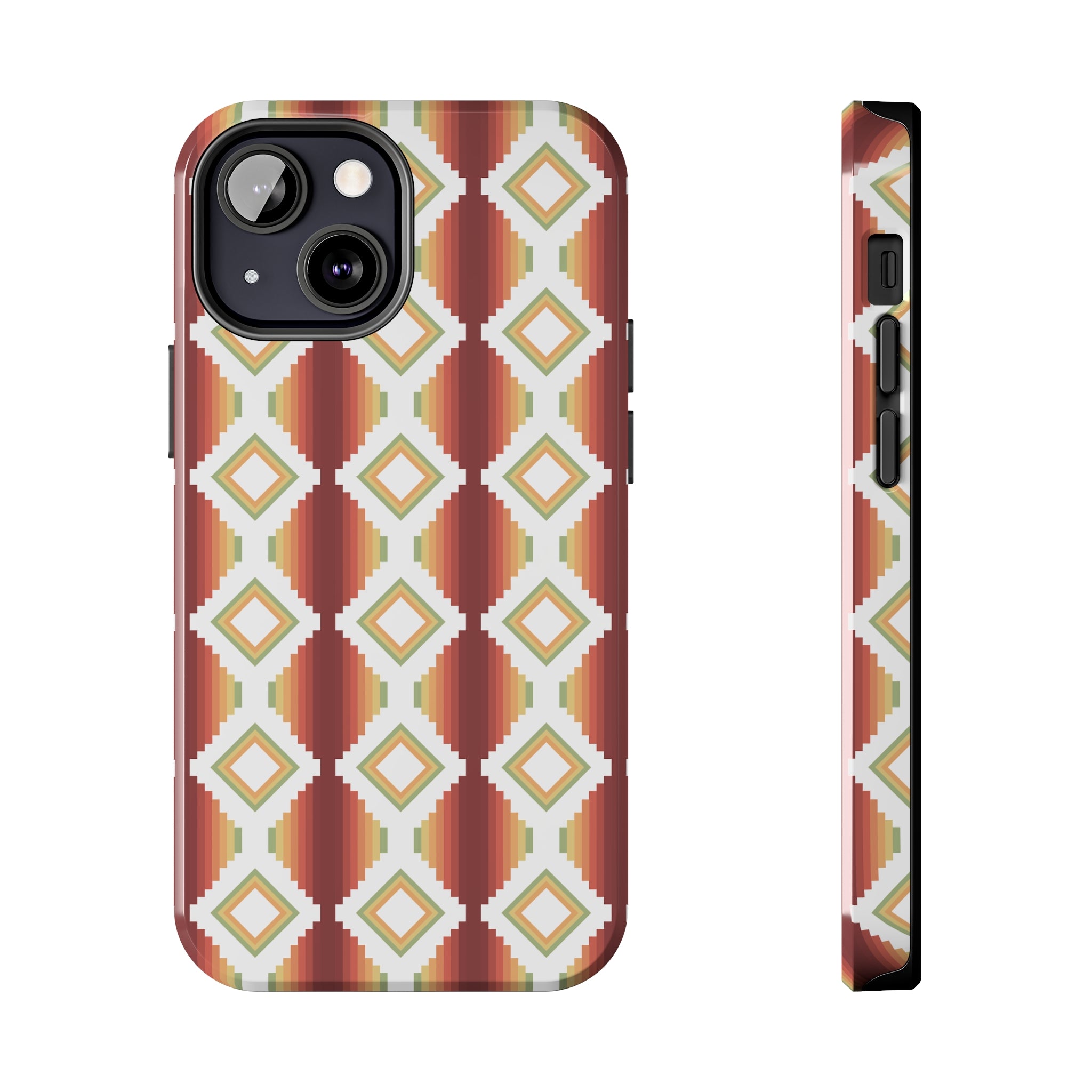 Durable Southwestern Rio Boho Hard Phone Case for iPhone & Samsung - Stylish Protection for Travel & Outdoor Adventures