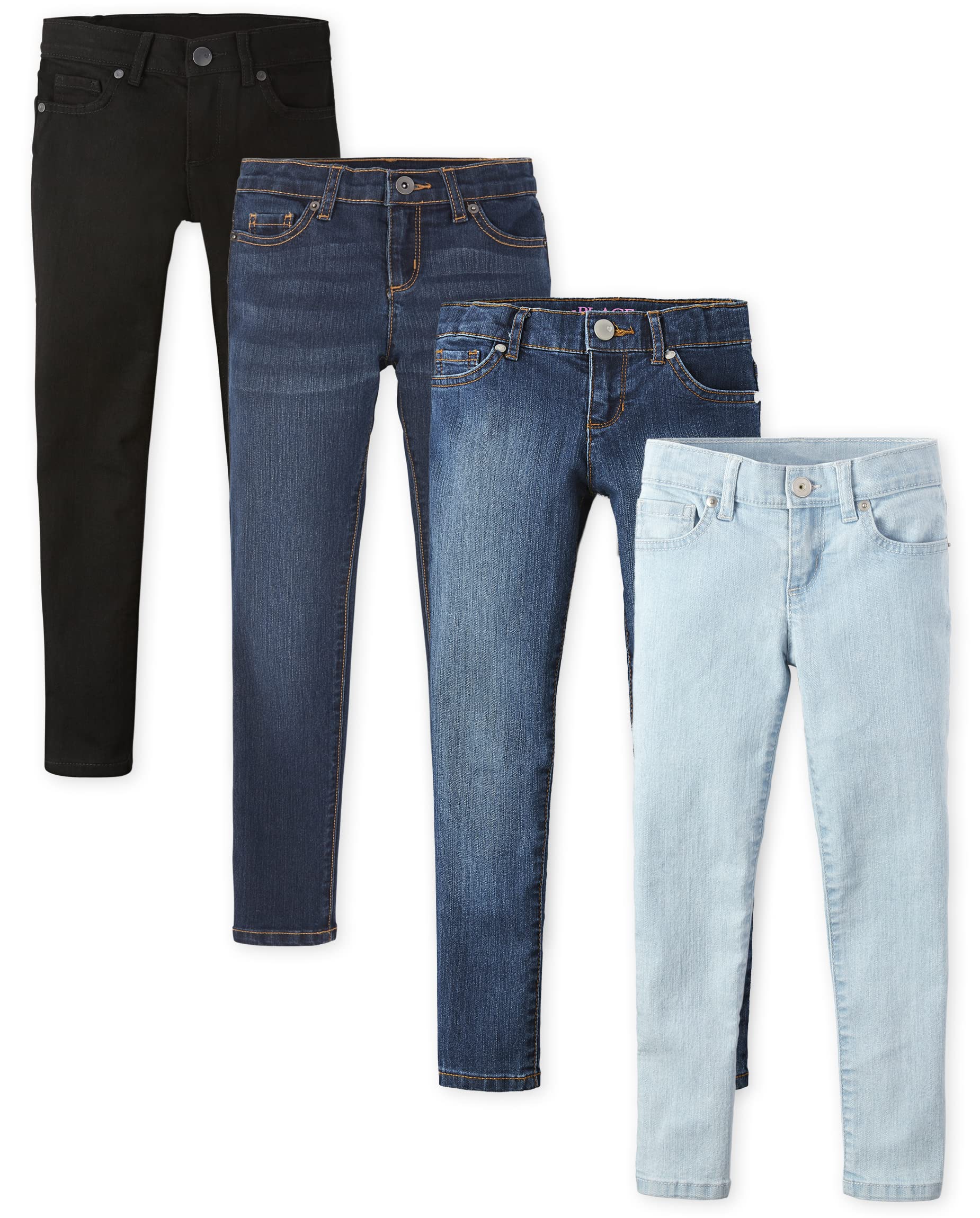 The Children's Place Girls' Super Skinny Jeans - Stretch Denim Pants for Kids | Trendy & Comfortable Outfit for School, Playdates & Everyday Wear