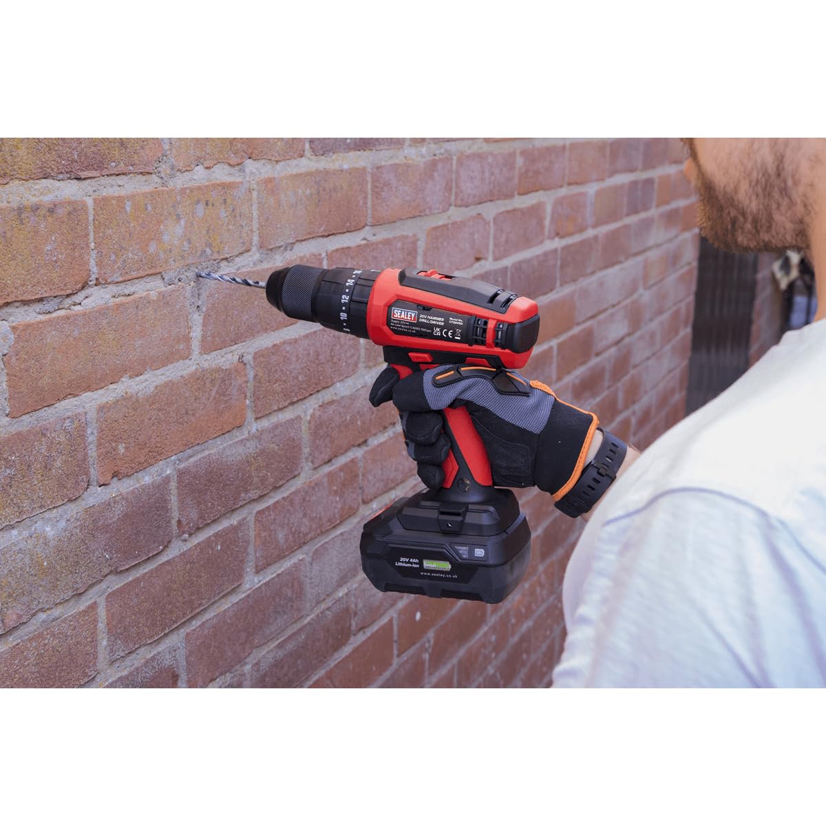 Sealey CP20VDD 20V Cordless Hammer Drill/Driver - 13mm Chuck, Body Only - Perfect for DIY Projects, Home Repairs & Professional Construction Work