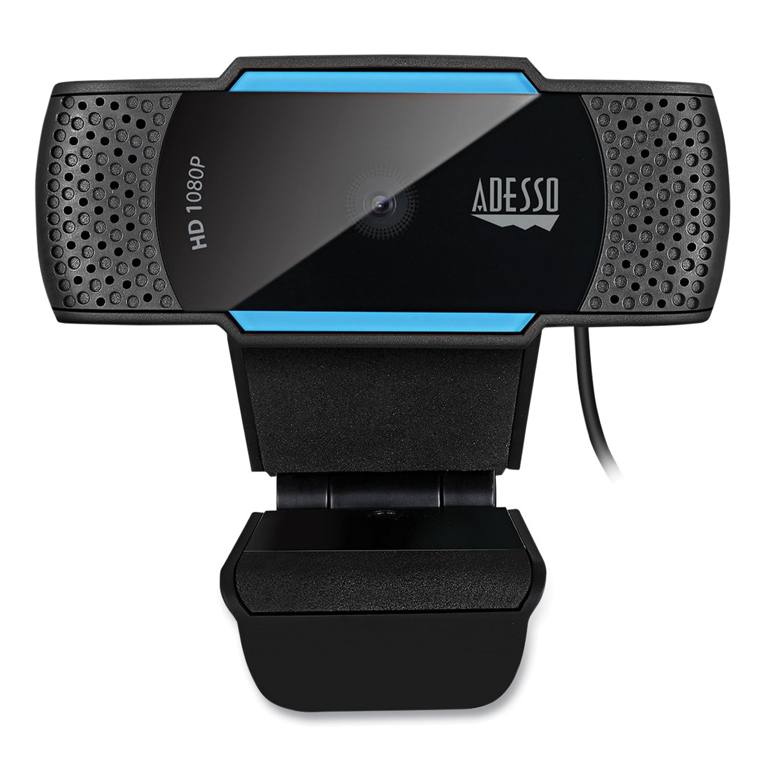 Adesso Cybertrack H5 1080p HD USB Webcam with Built-in Microphone & Autofocus - 2.1MP Full HD Web Camera for Video Conferencing, Online Classes, Streaming & Gaming (Black)