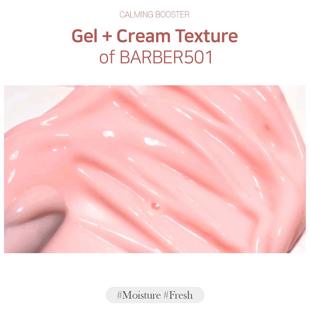 BARBER501 Calming Booster Calamine Lotion Soothing Gel - 4 Fl Oz for Sunburn Relief, Cooling Moisturizer & After Sun Care | Hypoallergenic for Sensitive Skin | Perfect for Beach Days, Outdoor Activities & Post-Sun Exposure Recovery