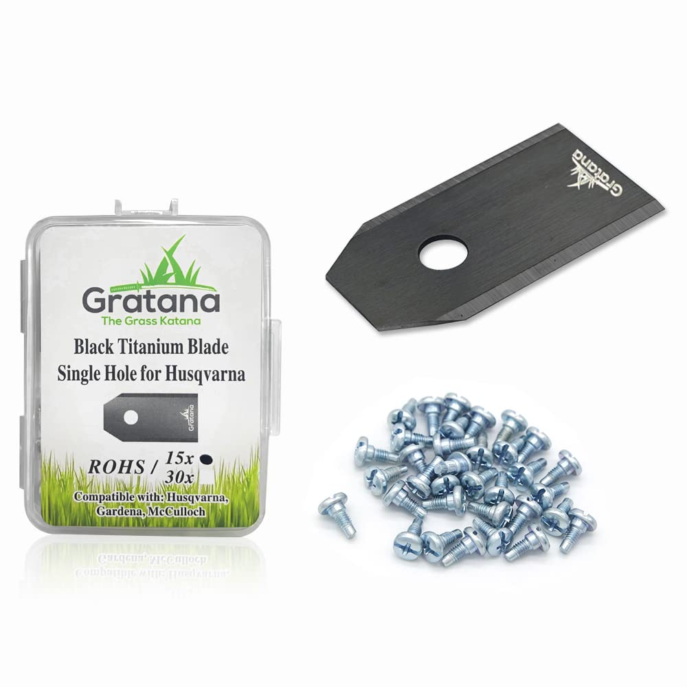 Husqvarna Robotic Lawn Mower Replacement Blade - 30 Pack Single Hole Design | Compatible with Gardena, McCulloch & Other Robotic Mowers | Perfect for Models 315, 430, 435, 450 | Durable Lawn Robot Accessories for Effortless Yard Maintenance