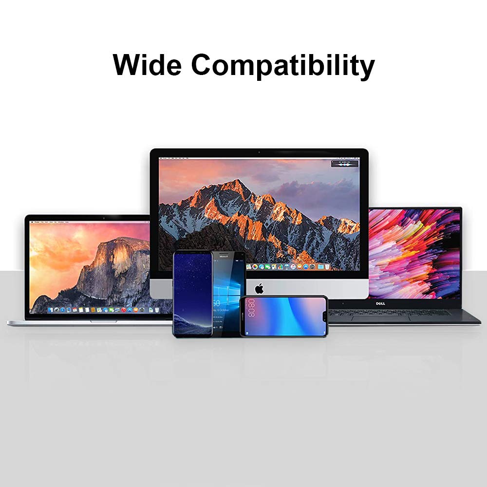 Upgrow USB C to DisplayPort Cable 4K@60Hz 6FT, Thunderbolt 3 to DP Adapter for MacBook Pro/Air, iPad Pro, Dell XPS, Samsung Galaxy - High-Speed Video & Audio Transmission - Perfect for Home Office, Gaming & 4K Monitor Setup (UPGROWCMDPM6)