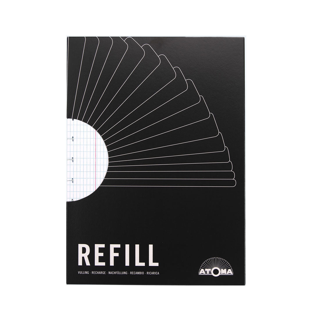 Atoma Notebook Refill Pad 210 x 295mm - White Paper Refill Sheets for Planner, Journal & Sketchbook - Perfect for Office, School & Creative Projects