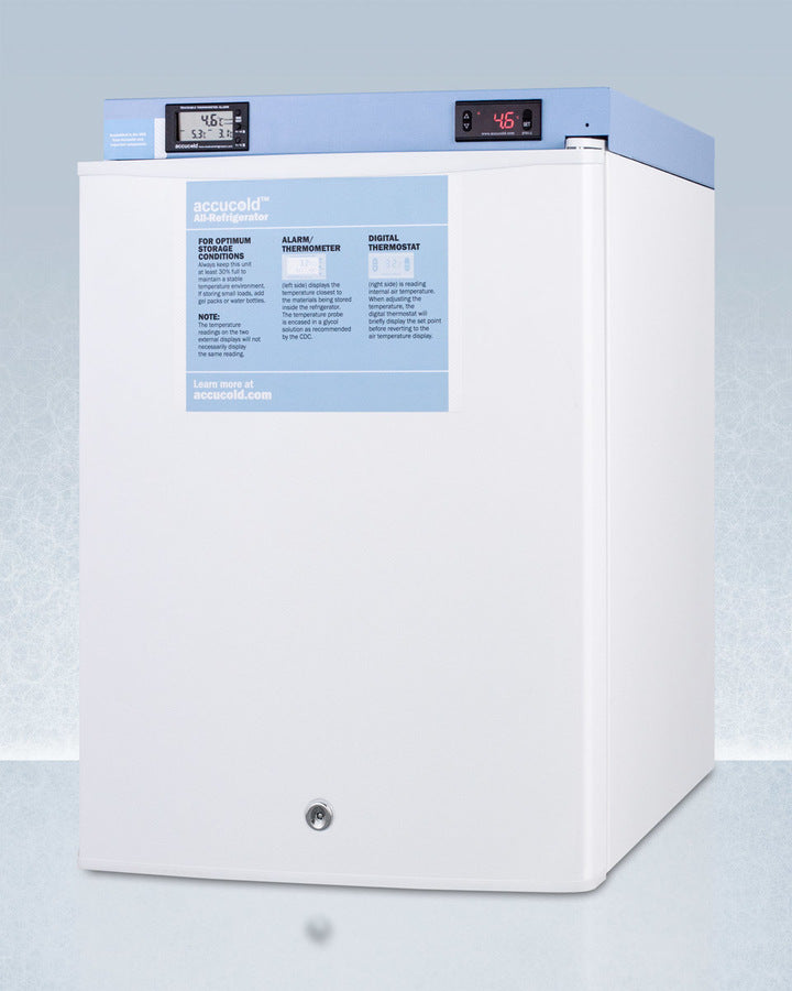 Accucold FF28LWHMED2 Compact Auto Defrost Refrigerator - Medical & Scientific Use, Laboratory, Pharmacy, Hospital, Blood Bank Storage Solution