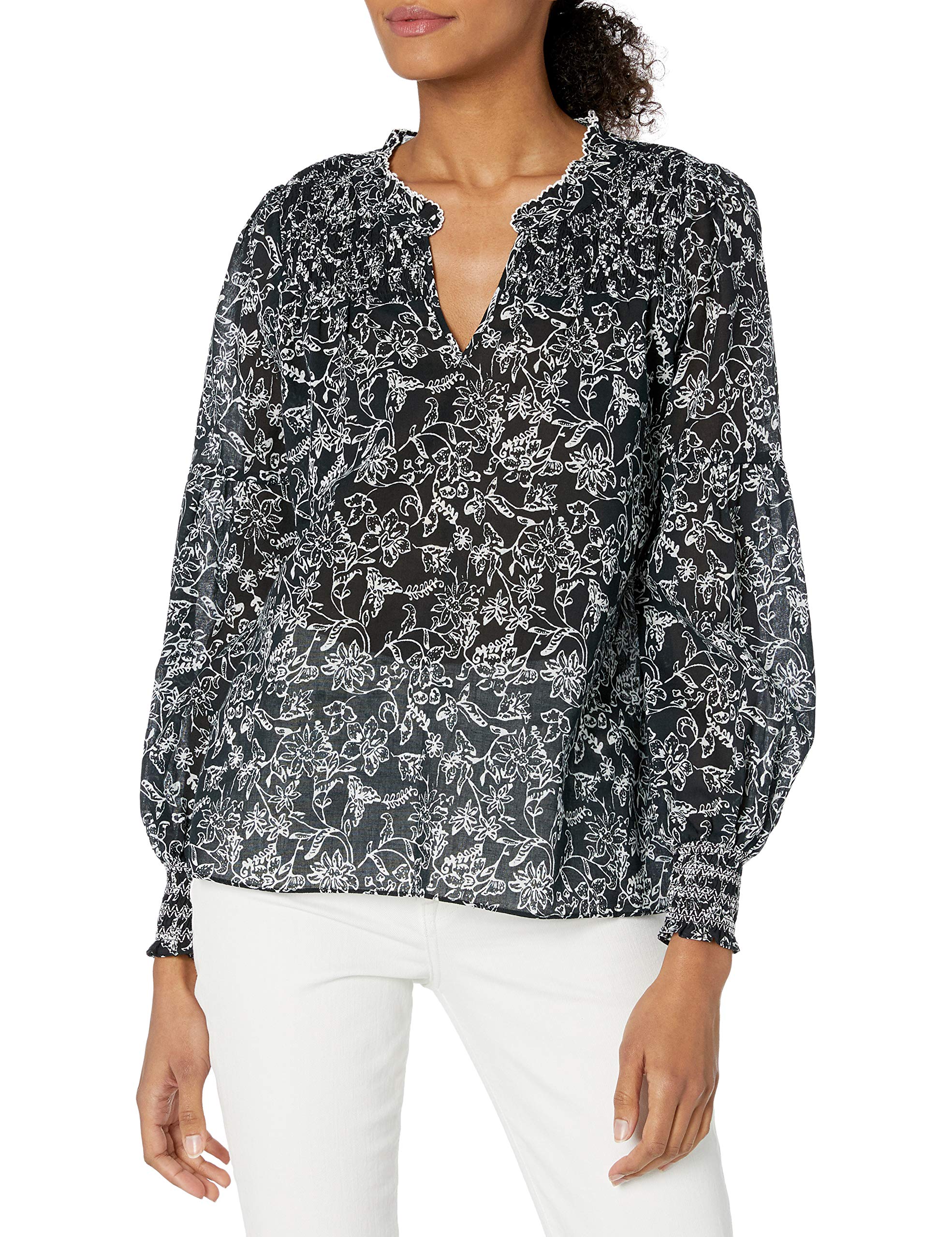 Parker Women's Long Sleeve Blouse - Classic Craig Style Button Down Shirt for Office, Business Casual & Everyday Wear