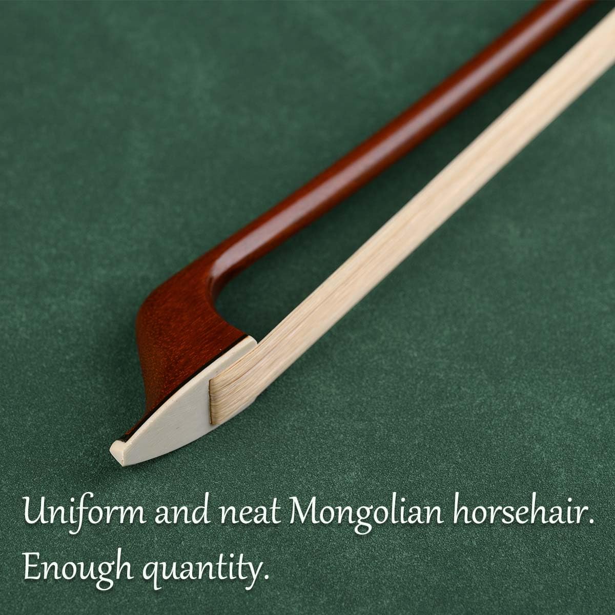 Premium German Style Double Bass Bow 4/4 Size - Handcrafted Brazilian Wood Stick with Snakewood Frog - Perfect for Orchestral Performances, Jazz Ensembles & Professional Musicians