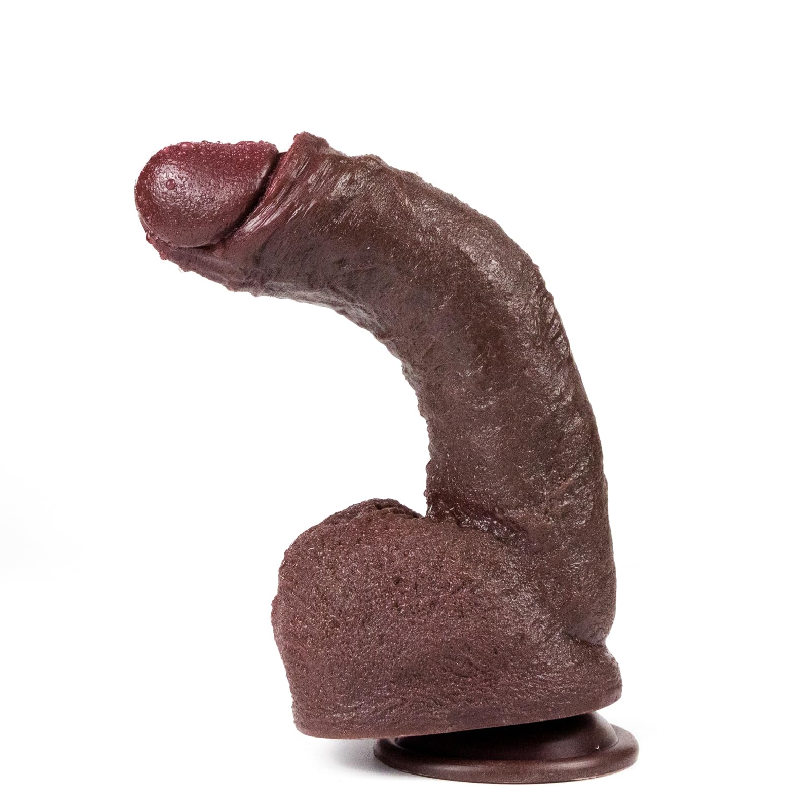 9 Inch Black Realistic Dildo - Premium Silicone Adult Sex Toy with Strong Suction Cup for Hands-Free Play | Extra Thick Girth for Intense Vaginal & Anal Stimulation | Perfect for Couples Play, Solo Pleasure & BDSM Scenes