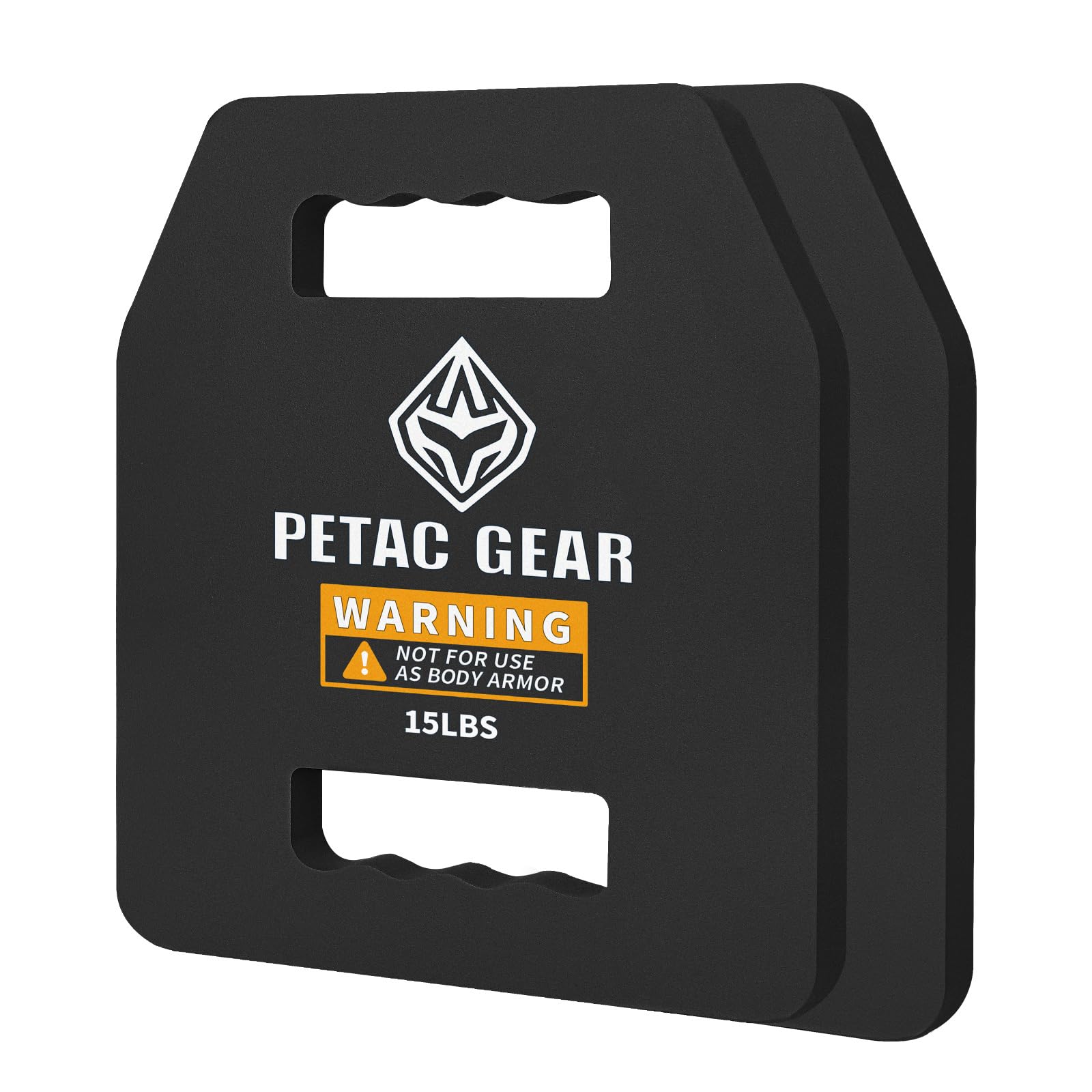 PETAC GEAR Tactical Weight Plates for Weighted Vest - 5/10/15/20 LBS Strength Training Equipment for Men - Gym, CrossFit & Home Workout Gear