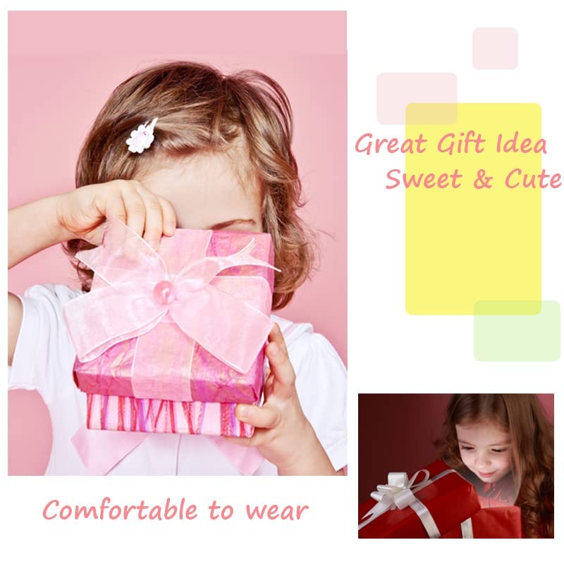 Rainbow Unicorn Hair Clips for Girls & Women - 12 Pack Cute Strawberry Hairpins, Barrettes & Hair Accessories - Perfect for School, Parties & Everyday Styling