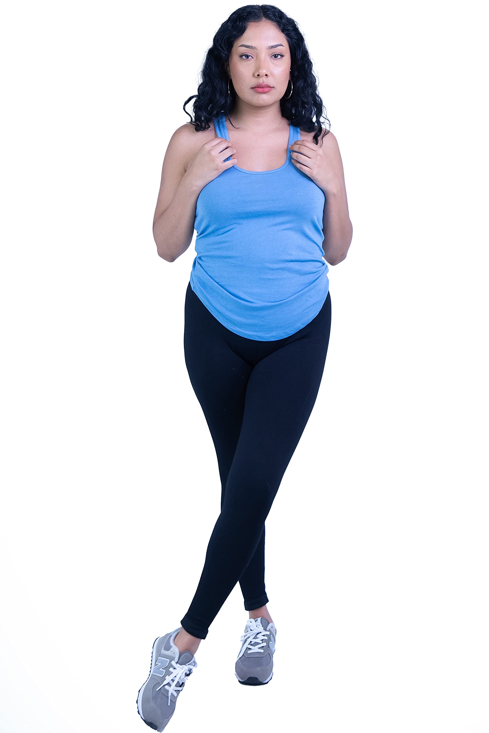 ShirtBANC Essentials Women's Racerback Tank Top - Soft Breathable Workout Shirts for Yoga, Running & Everyday Wear