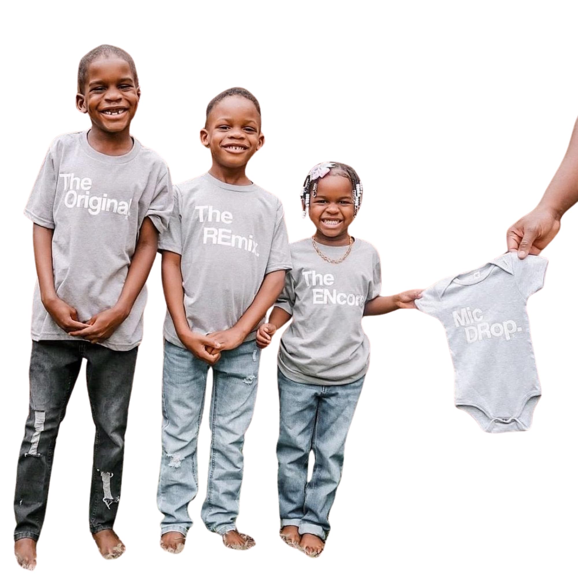 Pregnancy Announcement Shirts for Siblings - Big Brother & Big Sister Reveal Set of 5 - Cute Baby & Toddler Matching Outfits - Perfect for Gender Reveal Parties & Family Photo Shoots