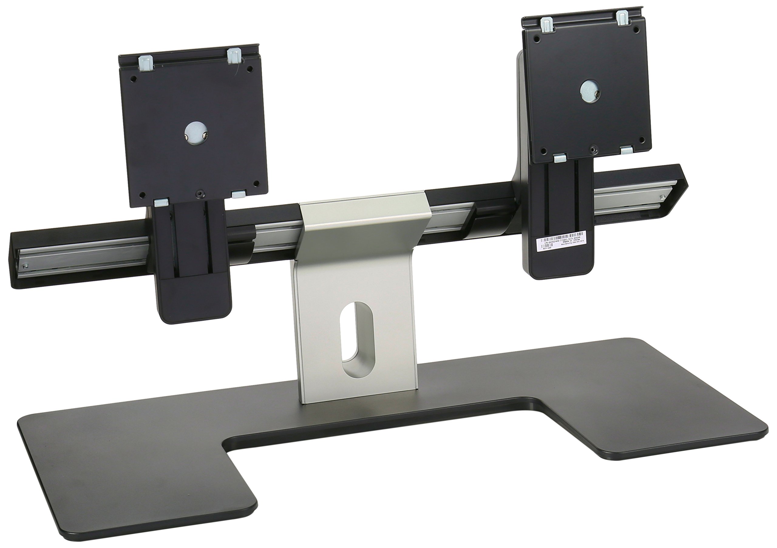 Dell MDS14 Dual Monitor Stand (5TPP7) - Adjustable Black/Silver Monitor Mount for 13-27 Inch Screens - Perfect for Home Office, Gaming & Workspace Setup