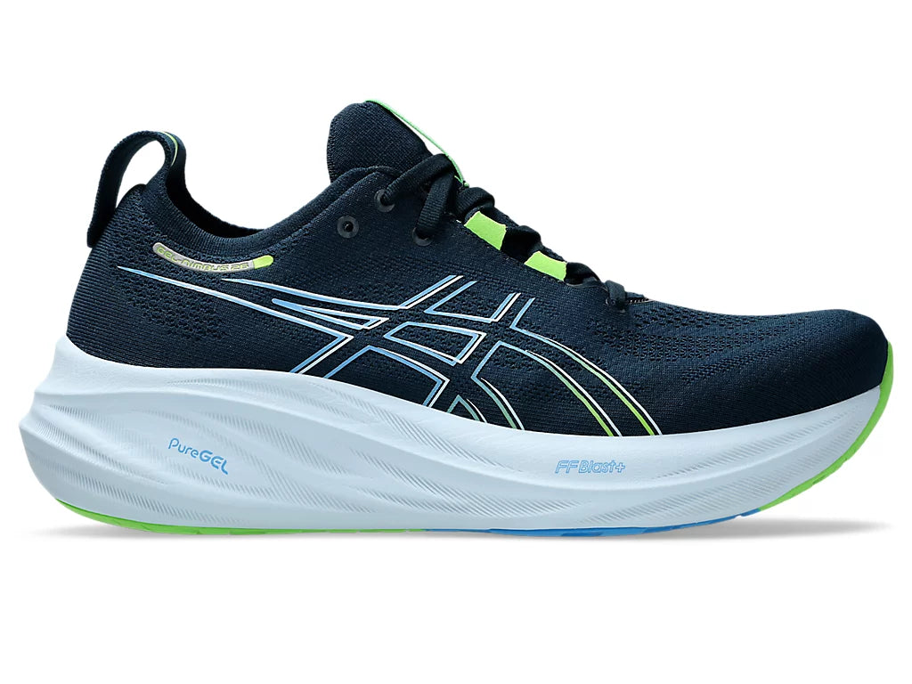 ASICS Men's GEL-NIMBUS 26 Wide Running Shoes - Premium Cushioned Sneakers for Long-Distance Jogging & Marathon Training