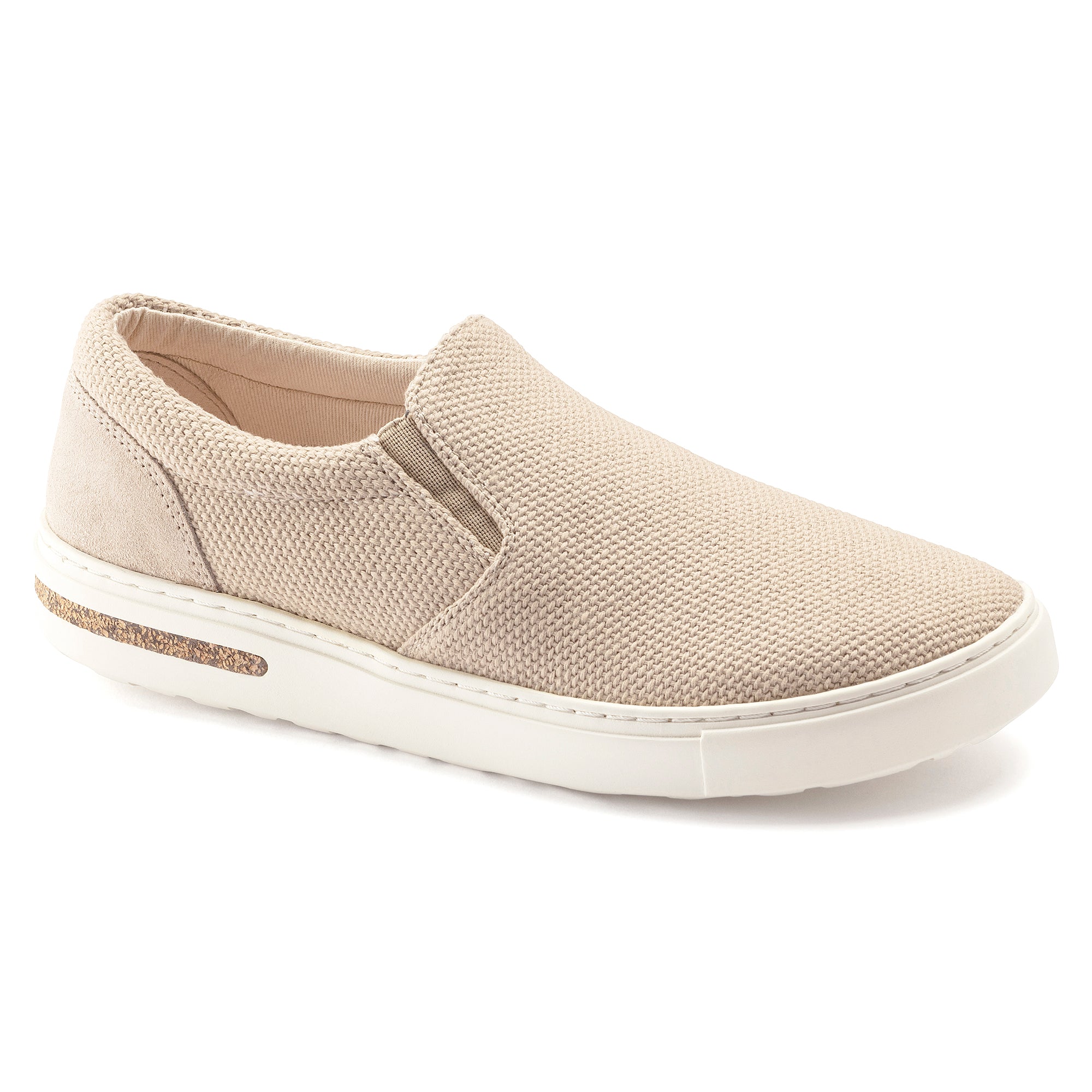 Birkenstock Women's Oswego Canvas Suede Sandals in Sandcastle Color - Comfortable Casual Shoes for Walking, Beach & Summer Outfits