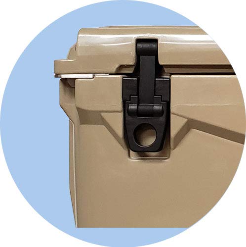 Fatboy 45 Quart Roto Molded Hard Sided Cooler - Heavy Duty Ice Chest for Camping, Fishing & Outdoor Adventures (Marine Camo)